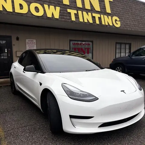 Tesla Model 3 at the shop, 2026