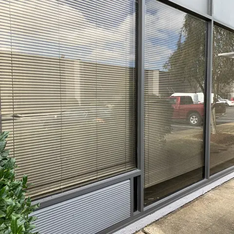 Office building windows