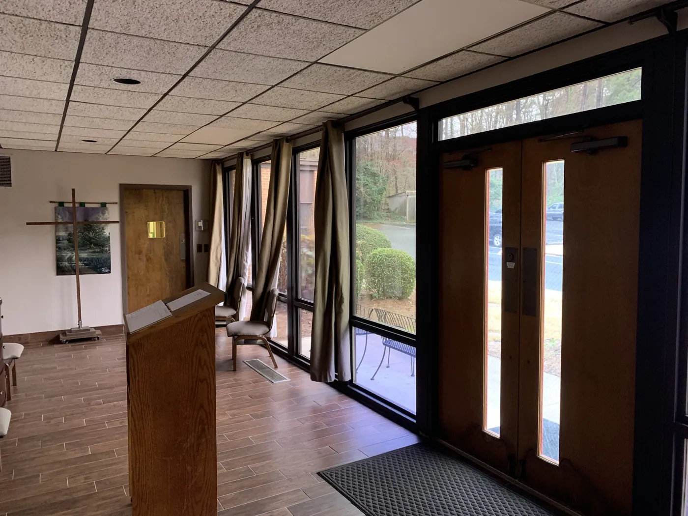 Lobby glass and doors